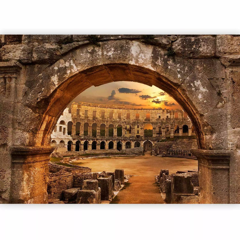 Wall Murals - Architecture - Pulse amphitheater in the background of sunset, 97529g -art