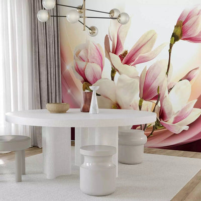 Wall Murals with magnolia flowers in the color of the sarlana - excellent quality g -art