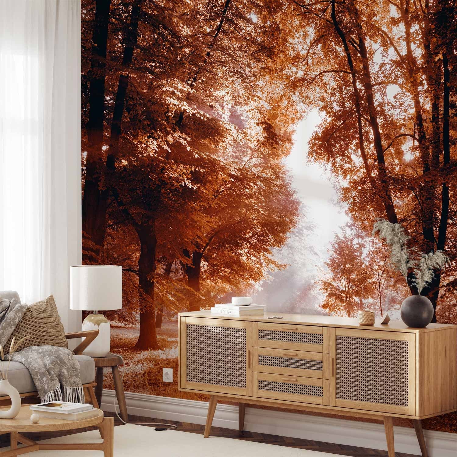 Rudens dabas flizelīna fototapetes - Rudens parks, 90536 G-ART