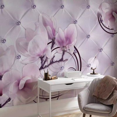 Fototapetai - Violetinės magnolijos ir brangakmeniai, 64395G-ART