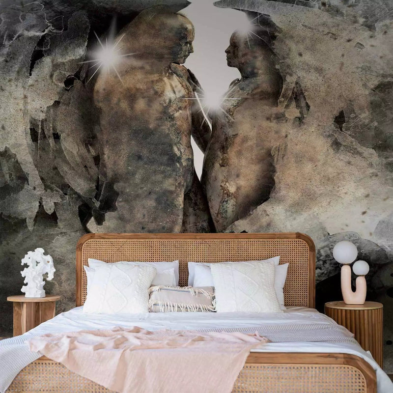 Photo wallpapers with a loved one sculpture in brown - 64580g -art