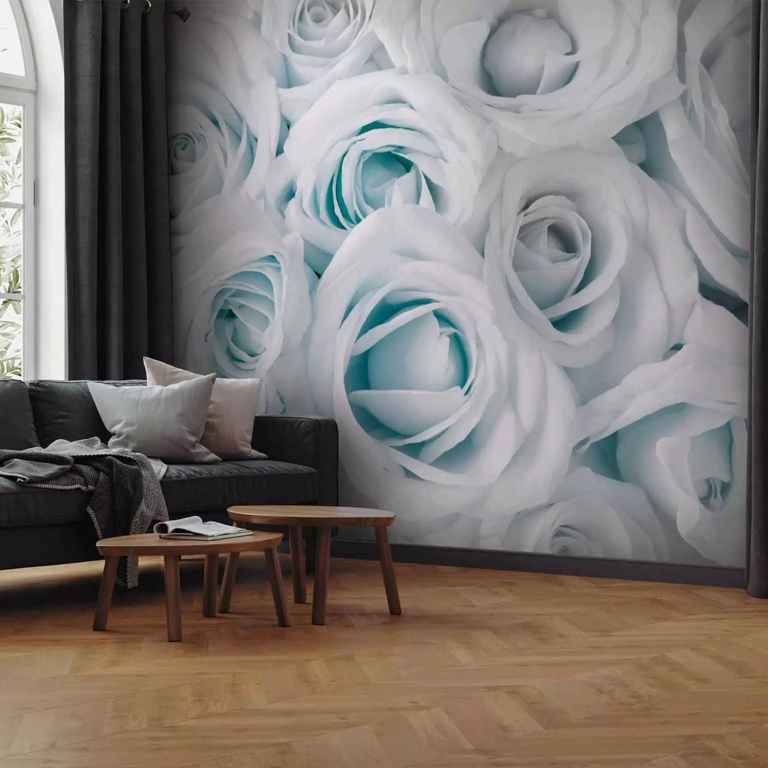 Fototapetes - Satīna roze (zilos toņos) - 123105 - nopirkt veikalā G-ART