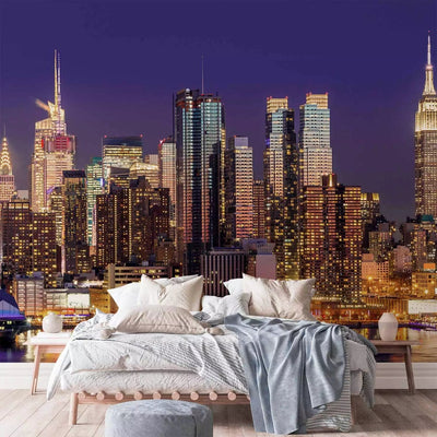 Wall Murals With Night New York - NYC: Night City - 90184G -Dart