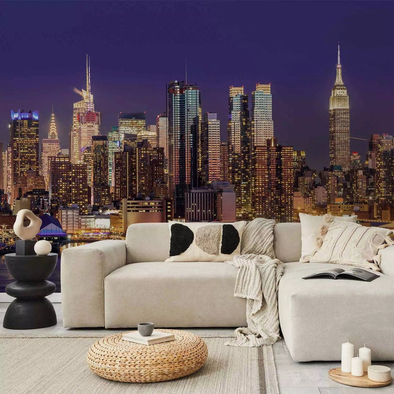 Wall Murals With Night New York - NYC: Night City - 90184G -Dart