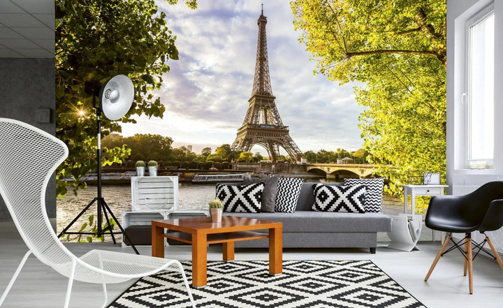Fototapetes | Saulainā Parīze | Ekoloģiskas Flizelīna Tapetes D-ART