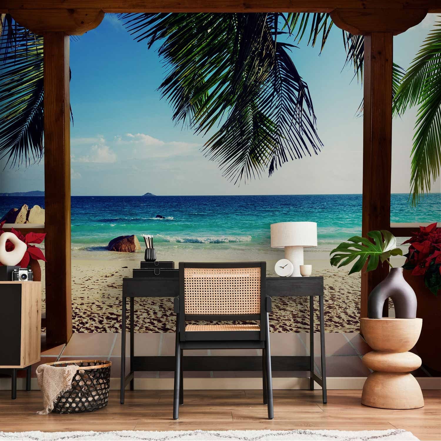 Tropiskas fototapetes ar vasaru - Saulainas atmiņas, 61710 G-ART