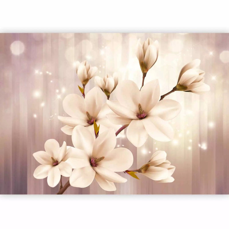 Fototapetai - „White Magnolia“ ir „Light Game“ smėlio spalvos, 66212 G-Art