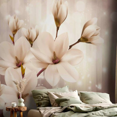 Fototapetai - „White Magnolia“ ir „Light Game“ smėlio spalvos, 66212 G-Art