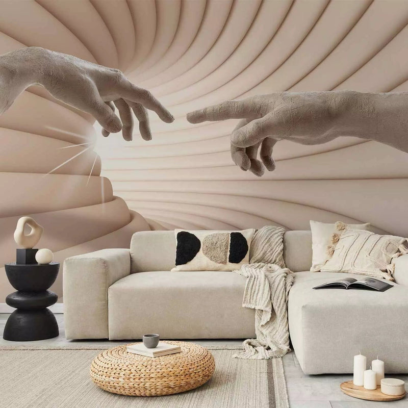 3D Wall Murals beige - Follow the light, 62307G-ART