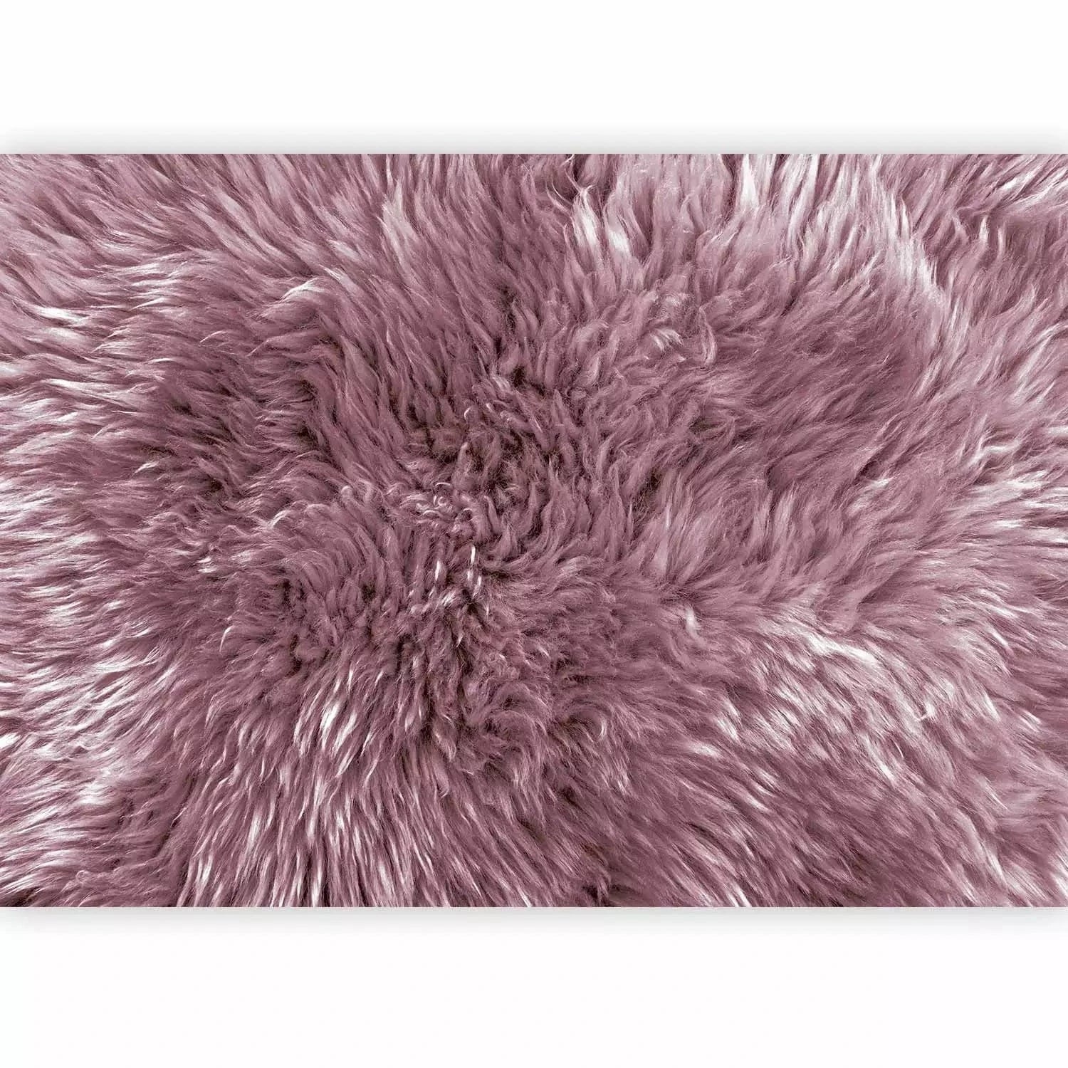 Fototapetes ar aitādas vilnas imitāciju rozā krāsā G-ART