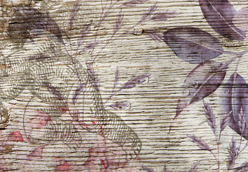 Fototapetes - Skaista kompozīcija ar ziediem vintāžās stilā, 138453 G-ART