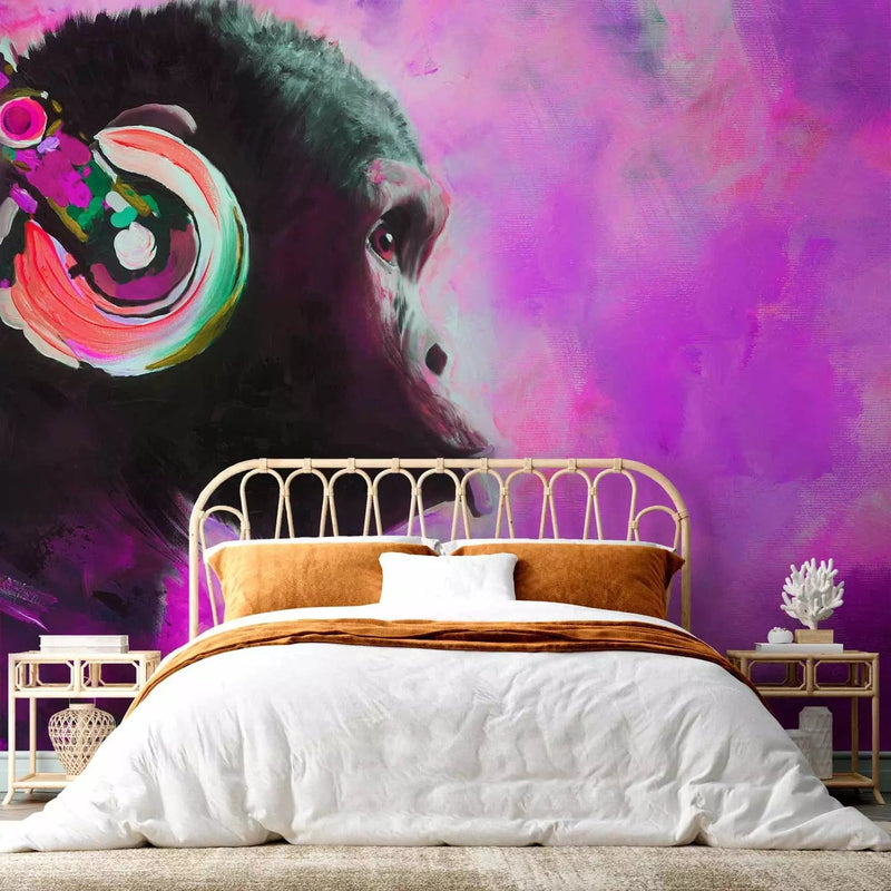 Wall Murals for a young woman on the topic of music - Sound world, 89466G-ART