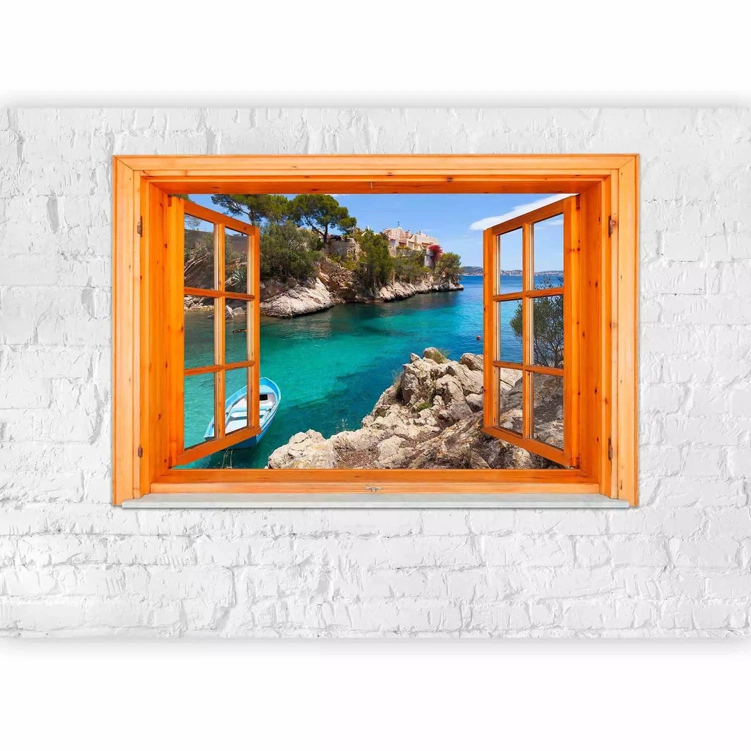 Fototapetes Vidusjūras skatiem no loga- 88973 G-ART