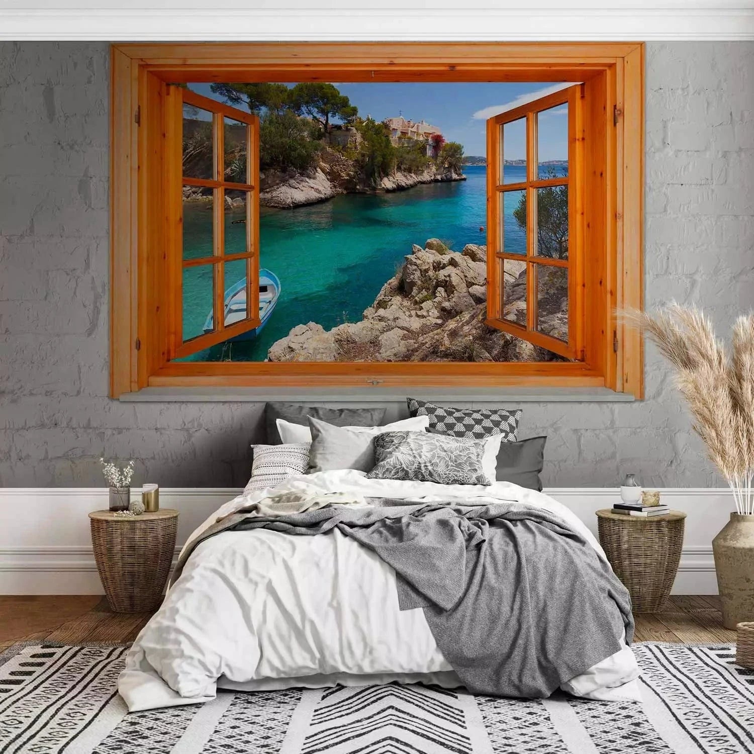 Fototapetes Vidusjūras skatiem no loga- 88973 G-ART