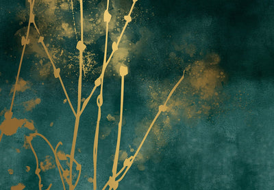 Fototapetes tirkīzā krāsā - Zelta zāle, 142501 G-ART