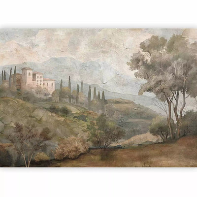 Fototapeet - Toscana villa - maaliline maastik küpressipuudega, 161093 G-ART