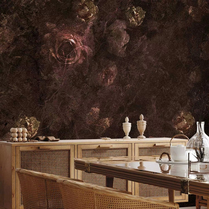 Fototapetes - Tumšas rozes vintāžas stilā, 143523, retro stils G-ART