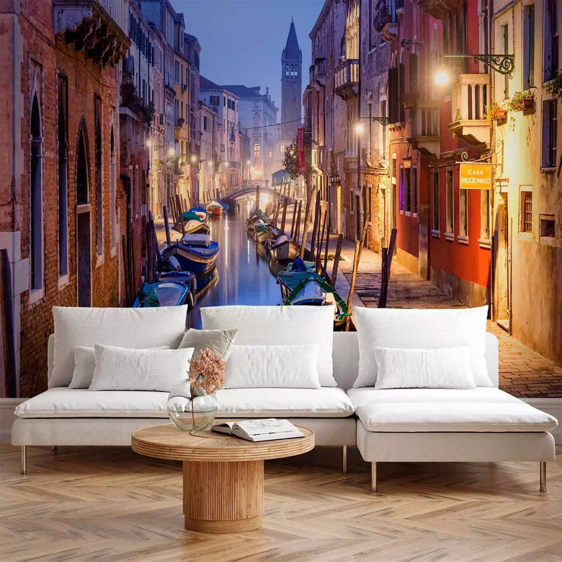 Wall Murals - evening in Venice - Italian cities with boats, 62467 G -art