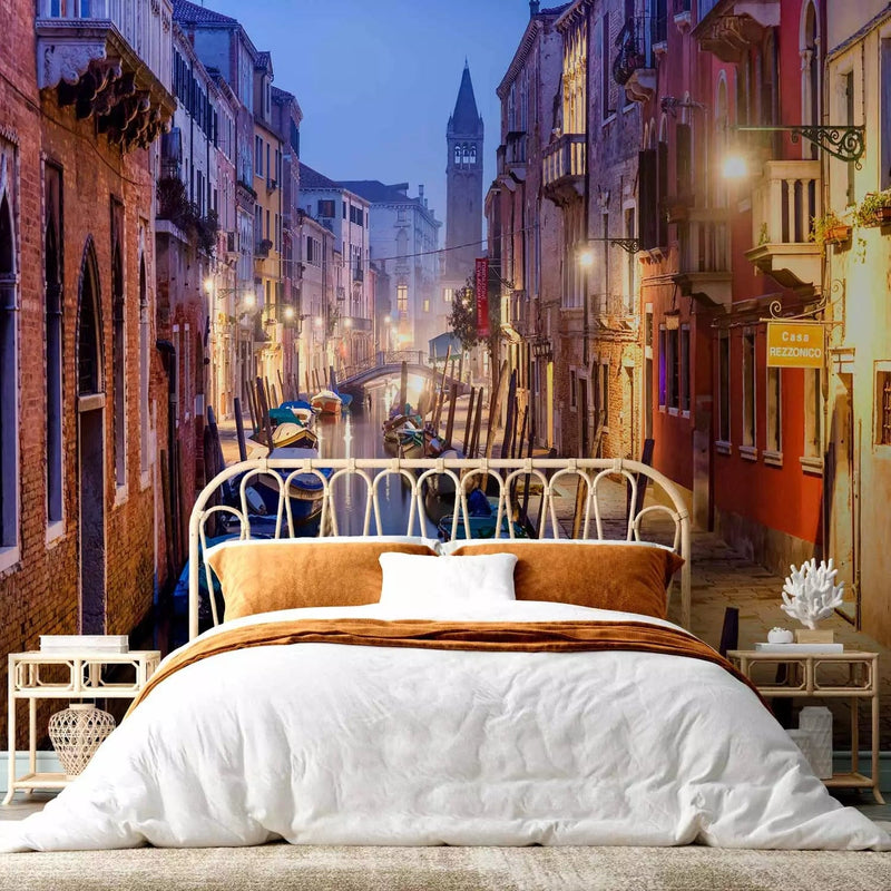 Wall Murals - evening in Venice - Italian cities with boats, 62467 G -art