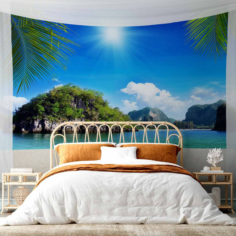 Wall Murals - Summer breeze - landscape with tropical islands at turquoise sea g -art