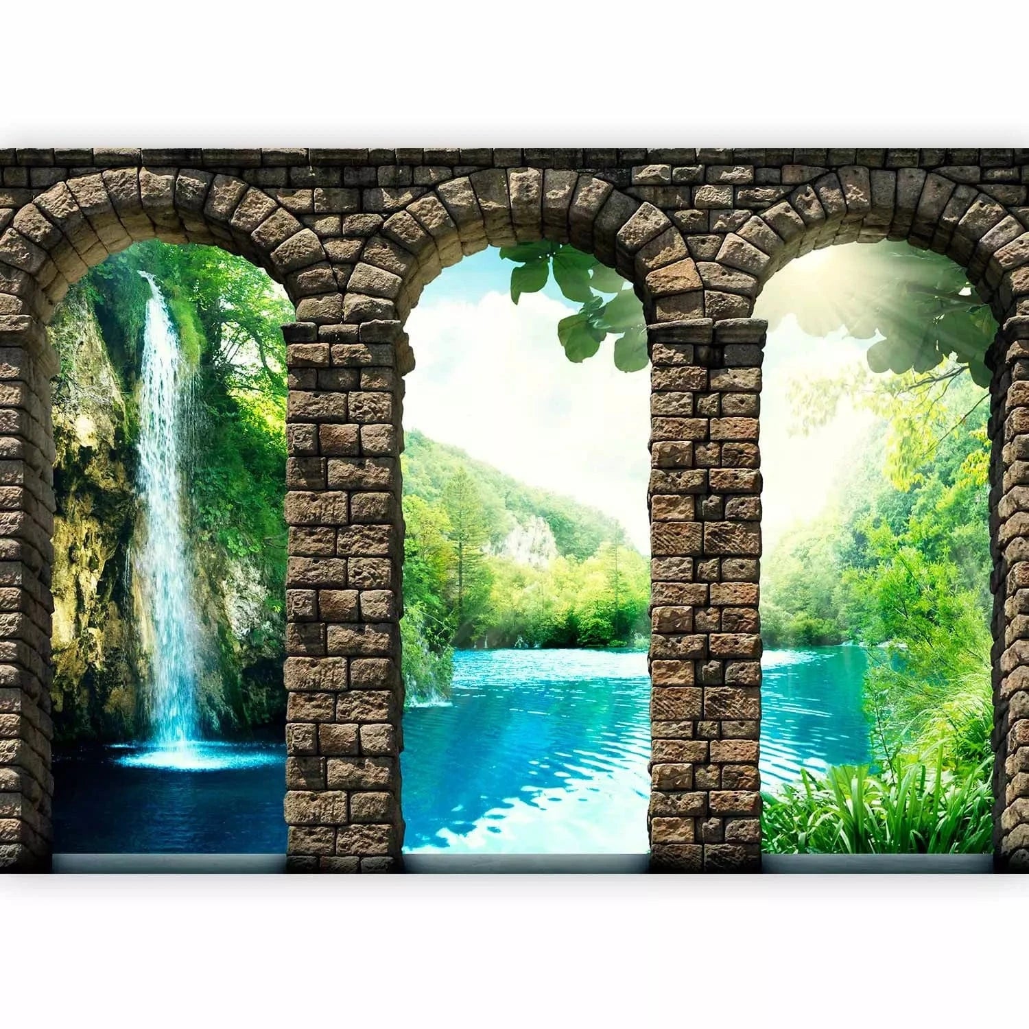 Fototapetes viesistabai - Noslēpumains ūdenskritums, 59994 Tapetenshop.lv