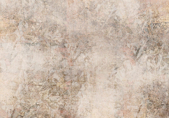 Fototapetes - Vintāžas ornaments siltos bēšos toņos - interjerā G-ART