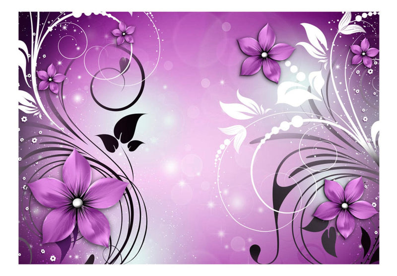 Fototapetes violetā krāsā - Ziedu deja, 97267 G-ART