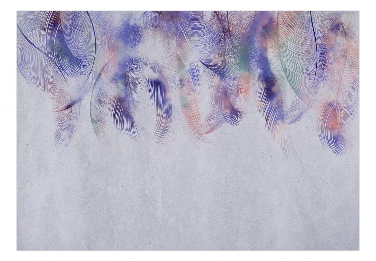 Fototapetes viesistabai - Violetās spalvas - 138407 G-ART