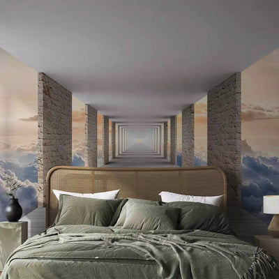 3D Wall Murals - Corridor landscape with brick columns in the sky, buy g-art