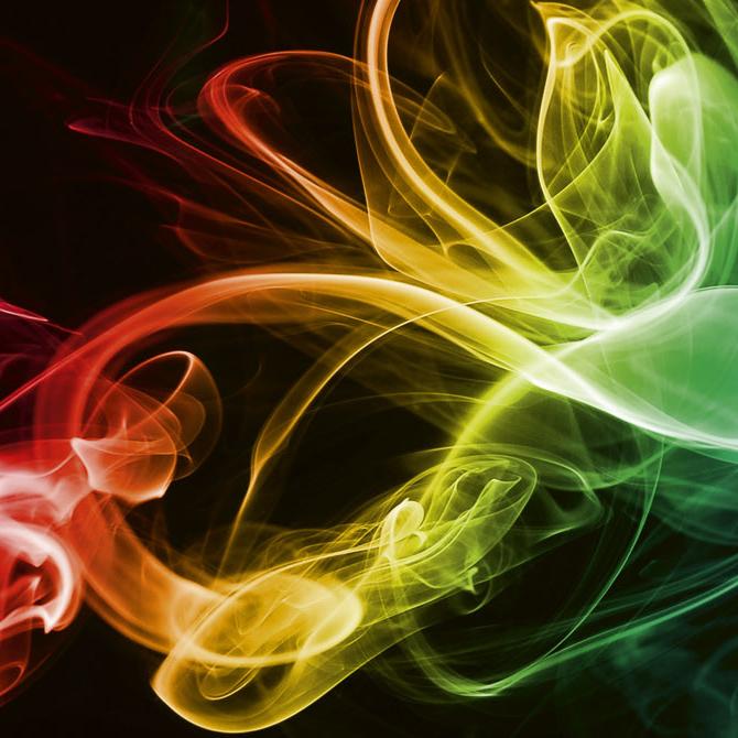 Pašlīmējošas fototapetes virtuvei - Melni dūmi  (180x60 cm) Art4home