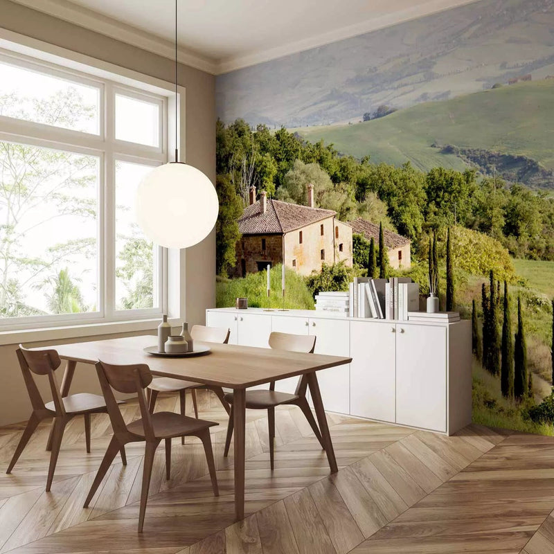 Wall Murals - Under the Tuscan sun, with trees in Italy with houseб 97316 G-ART