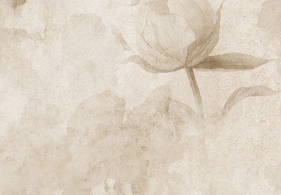 Fototapetes - Ziedi uz eleganta smilškrāsas fona, 137302 G-ART