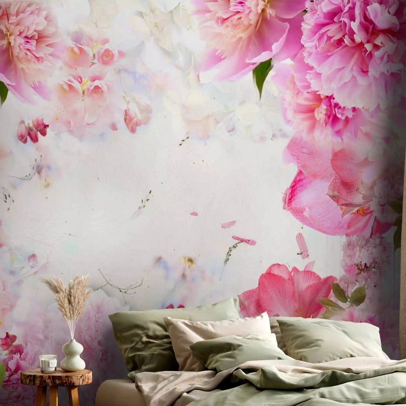 Wall Murals - Bouquet with peonies in pink shades in your bedroom, 60108 G-art