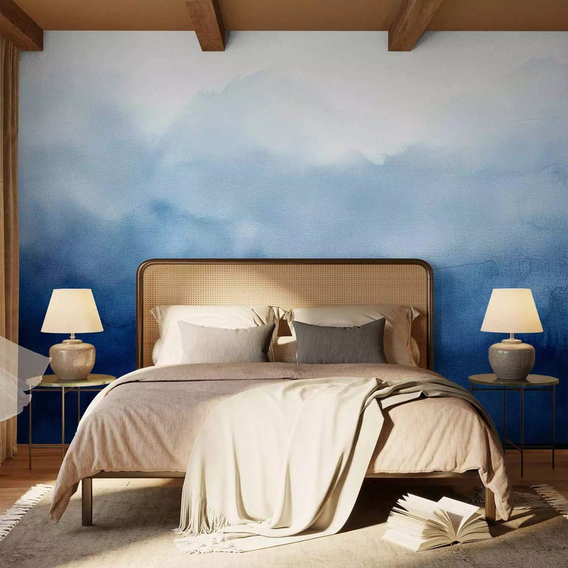 Abstract Wall Murals - Blue silence - made and sold by G-ART