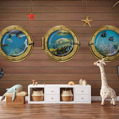 Wall Murals for children - with sea animals through Illuminator G -Art