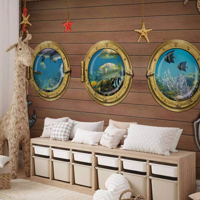 Wall Murals for children - with sea animals through Illuminator G -Art