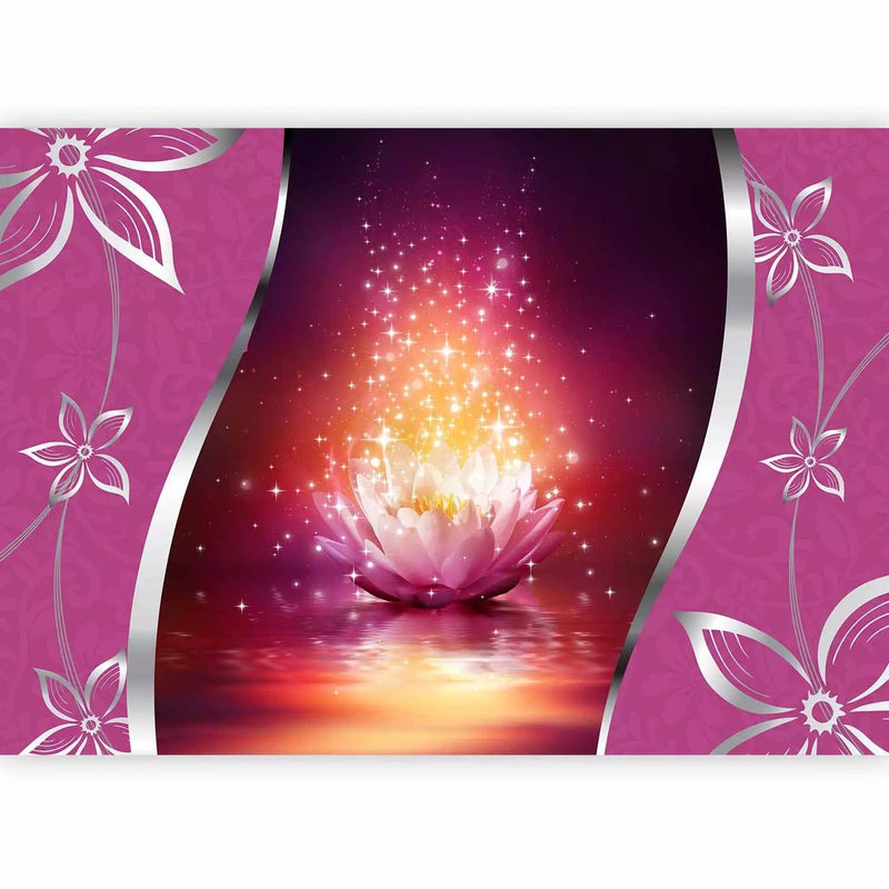 Valokuvatapetti Lotus Flowers in Pink - Starry Lily, 60832g -Art