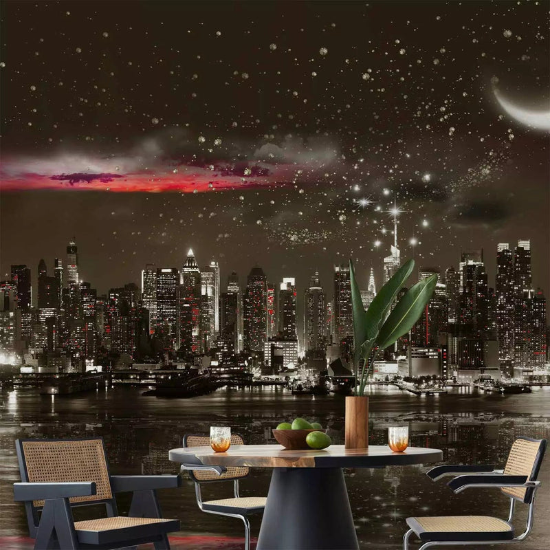 Fototapeet - Tähistaevas - öö New Yorgi kohal, 62519 G-ART