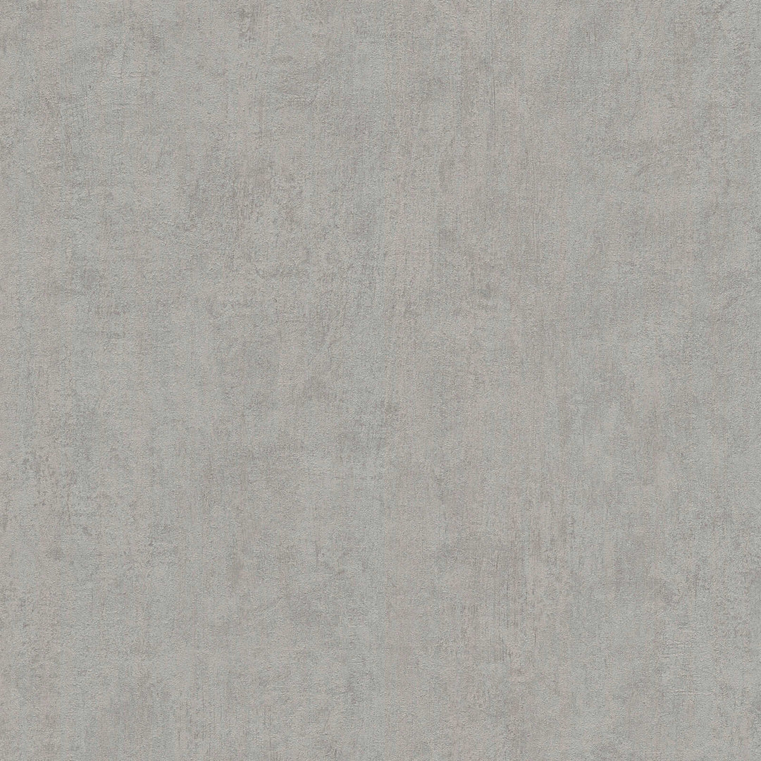 Gray wallpaper with a delicate plaster texture, close-up