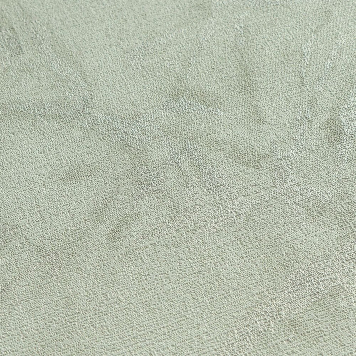 Light gray-green non-woven wallpaper with a bamboo leaf pattern and slight gloss, 3007700