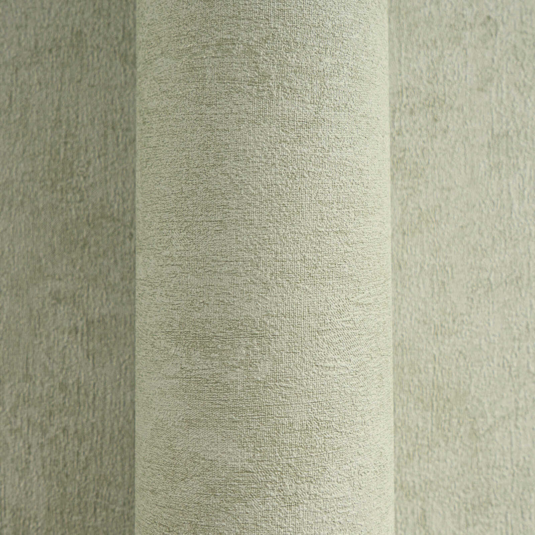 Light sage green AS Creation non-woven wallpaper with plaster texture and slight gloss, 3007767