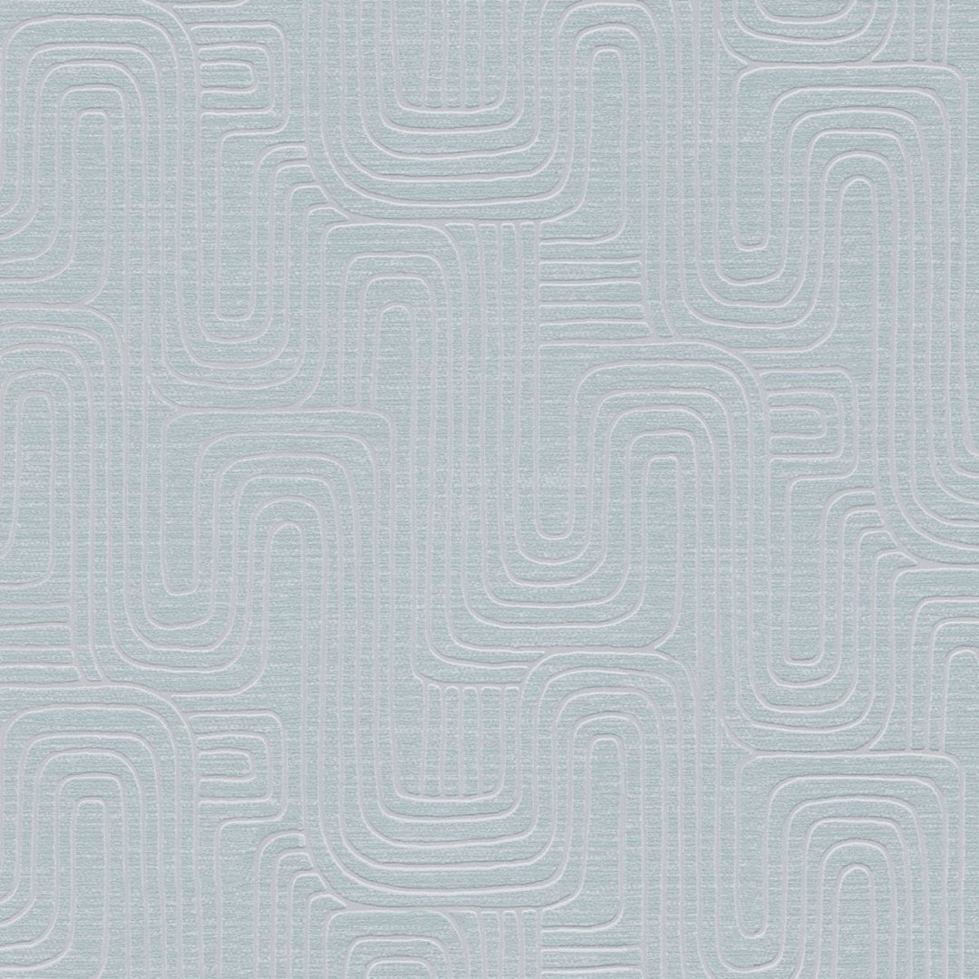 Light blue textured wallpaper with a geometric pattern and metallic sheen, 3773167