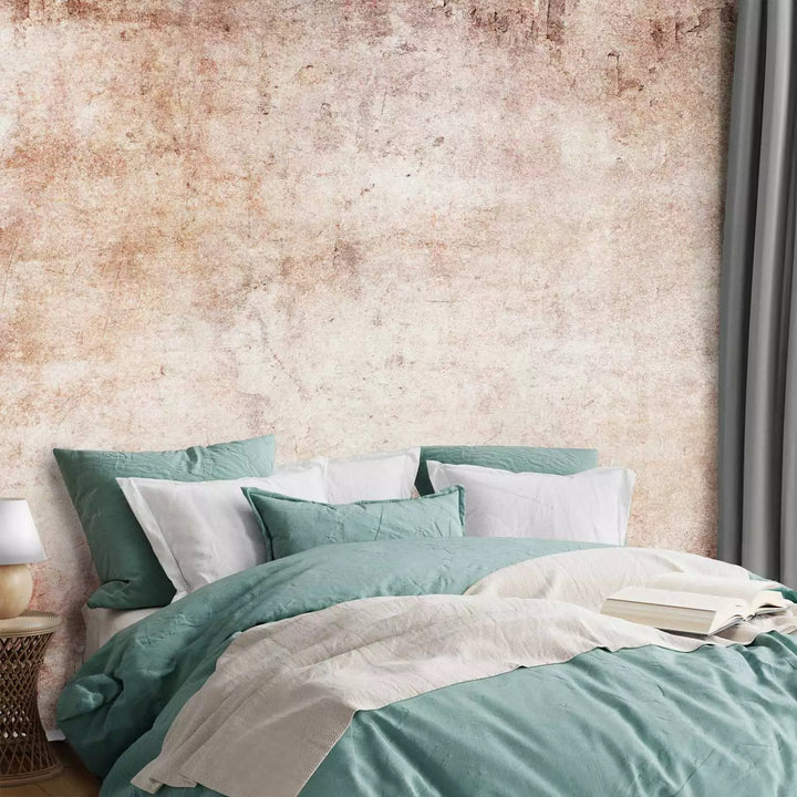 Wall Murals With an abstract background in beige - a gentle touch, 143169
