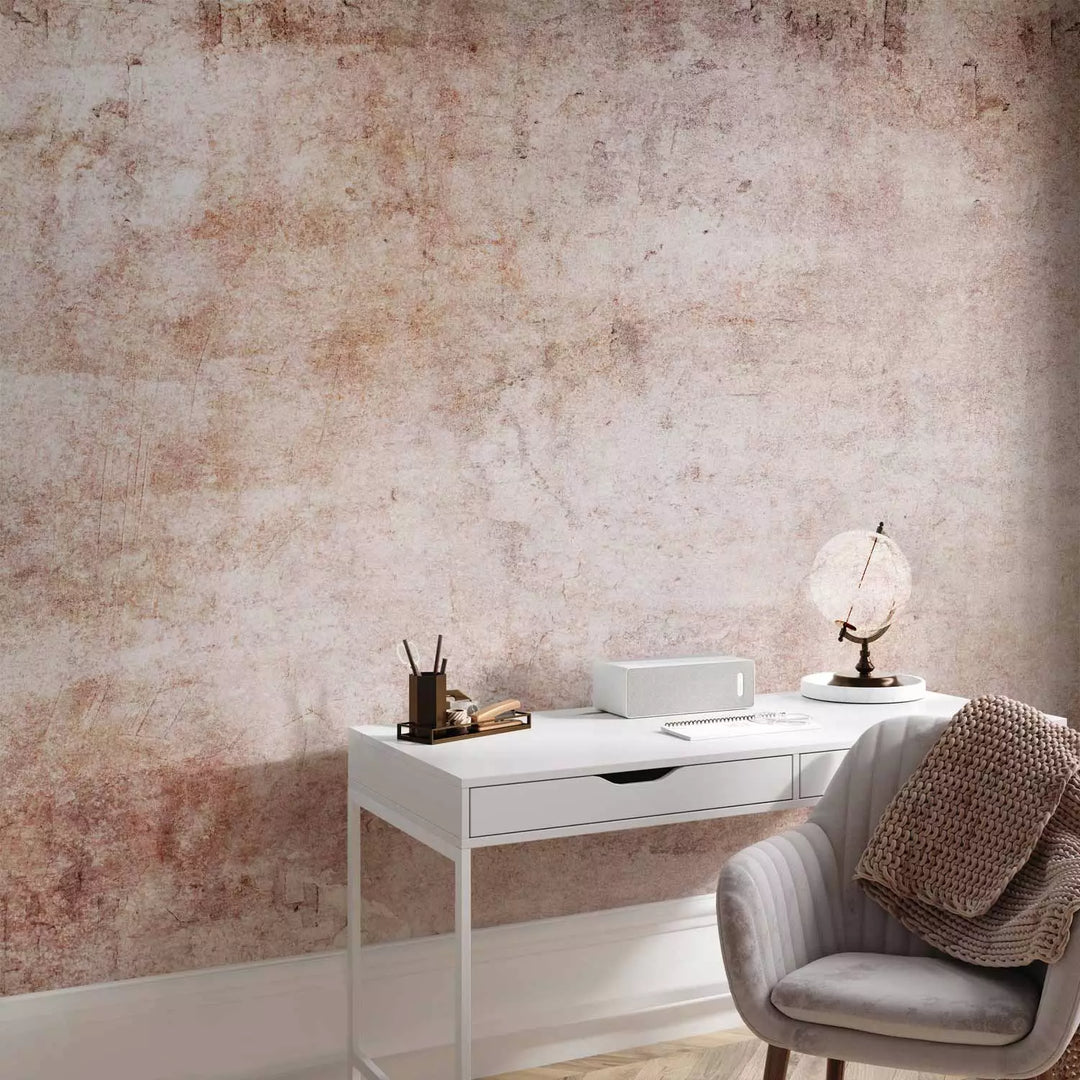 Wall Murals With an abstract background in beige - a gentle touch, 143169