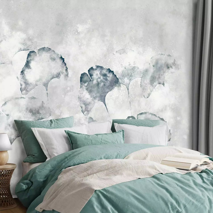 Fototapeet - Lehed hallil taustal, 146373