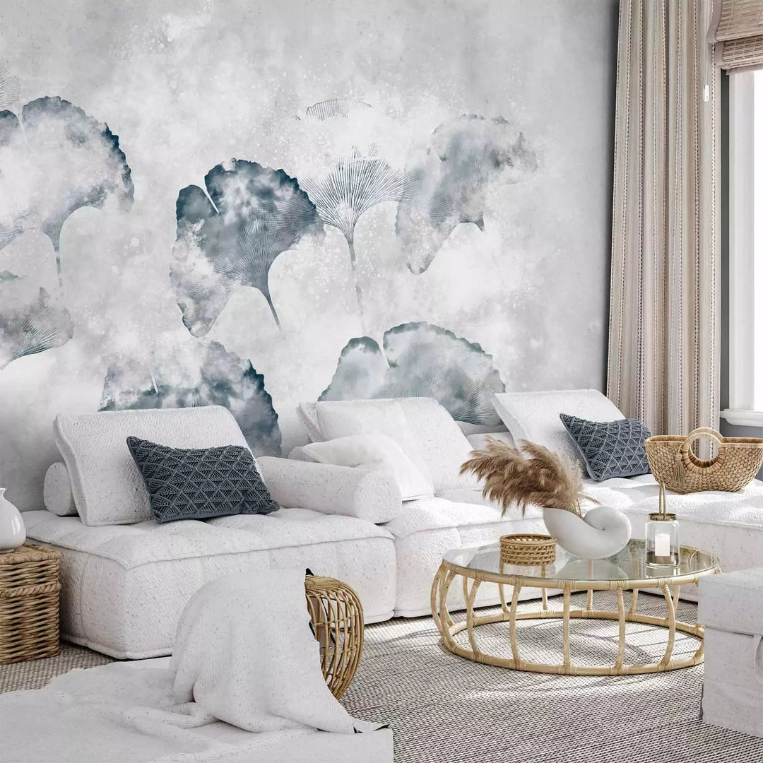 Fototapeet - Lehed hallil taustal, 146373