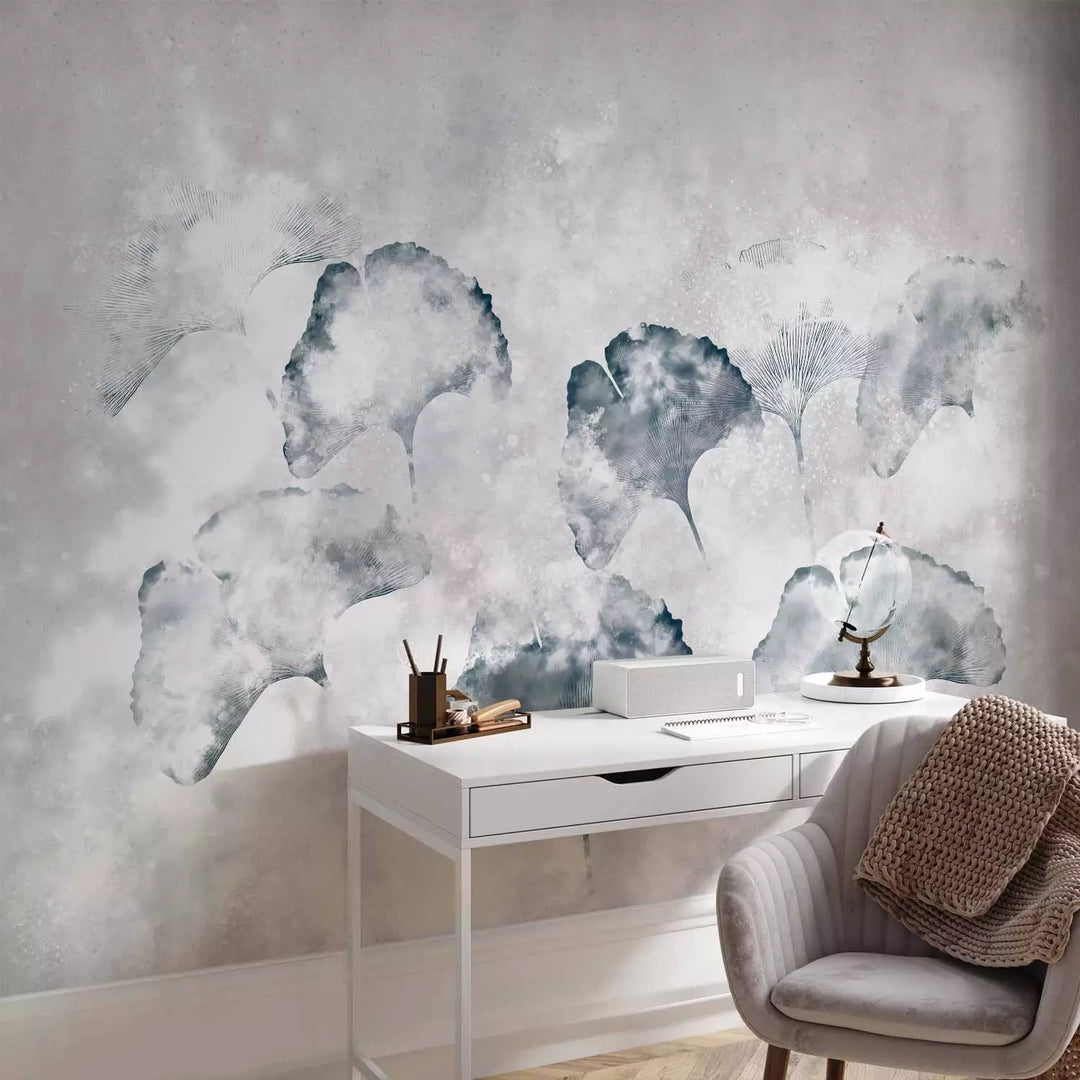 Fototapeet - Lehed hallil taustal, 146373