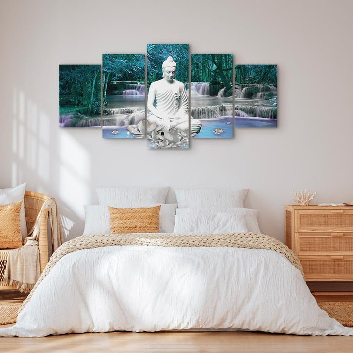 Glezna ar Budu - Zilā lūgšana, (x5), h-C-0048-b-o ART XL