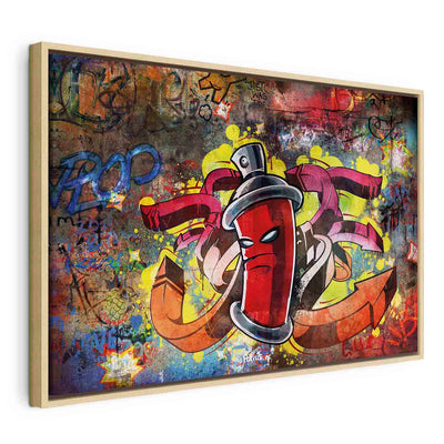 Painting in a wooden frame - Graffiti master G ART