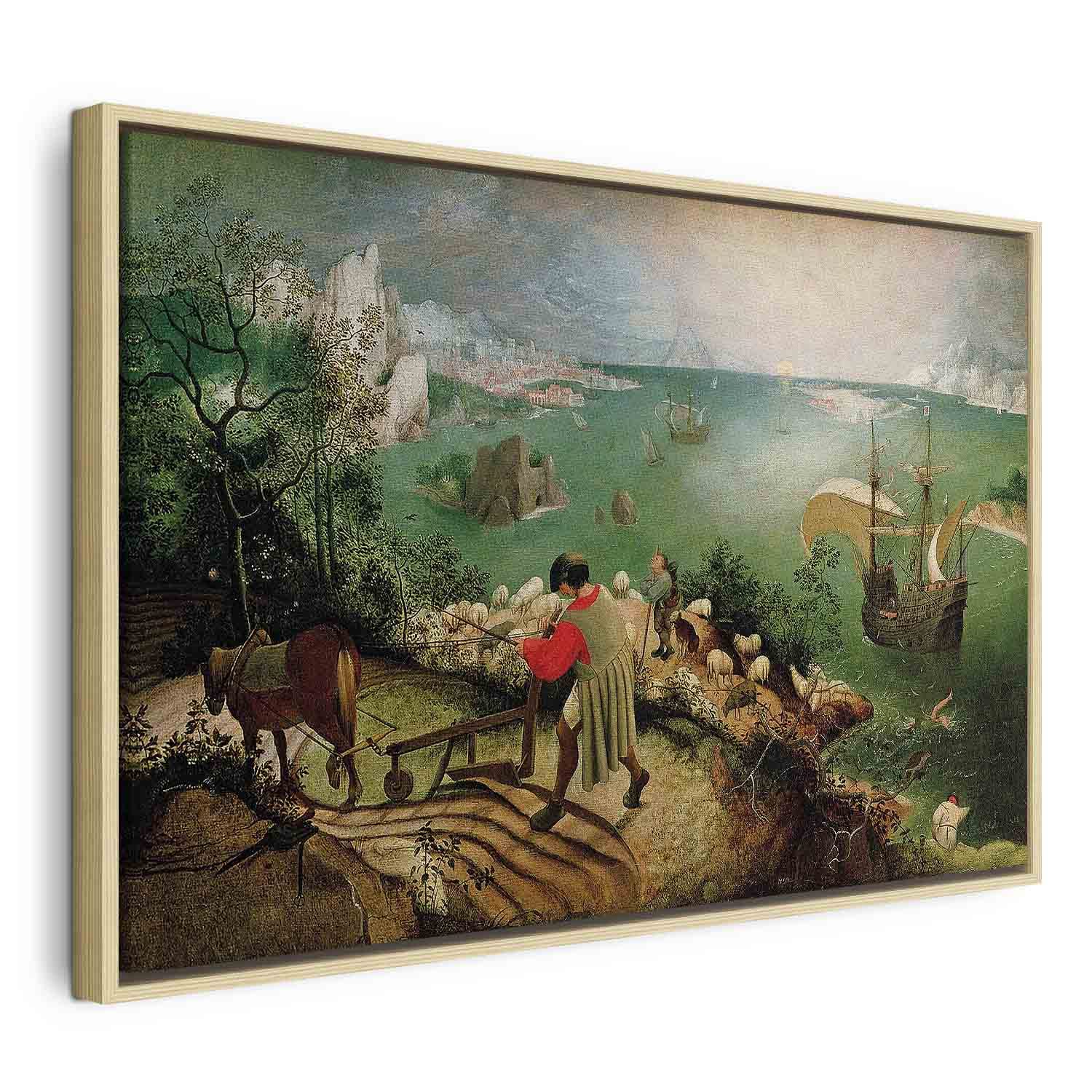 Glezna koka rāmī - gleznas reprodukcija rāmī - Ikara krišana G ART